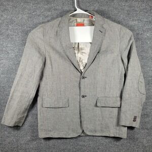Tommy‎ Bahama mens Large 100% Irish linen Houndstooth Men's blazer